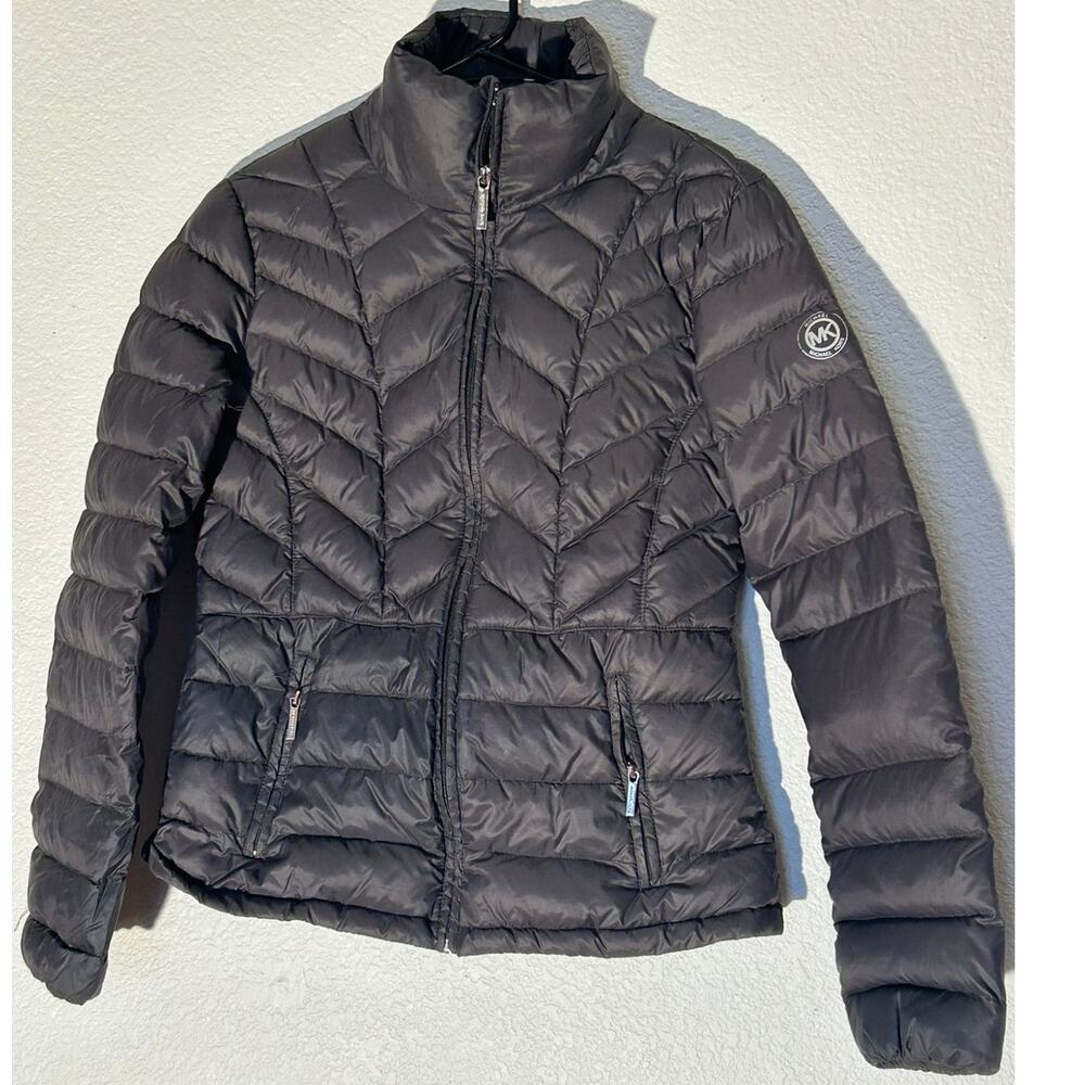 Michael Kors Grey Bubble Coat - Women's Medium